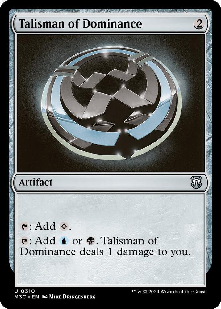 Talisman of Dominance (Ripple Foil) (310) [Modern Horizons 3 Commander]