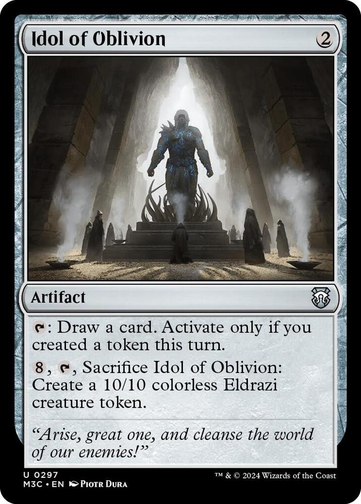 Idol of Oblivion (Ripple Foil) (297) [Modern Horizons 3 Commander]
