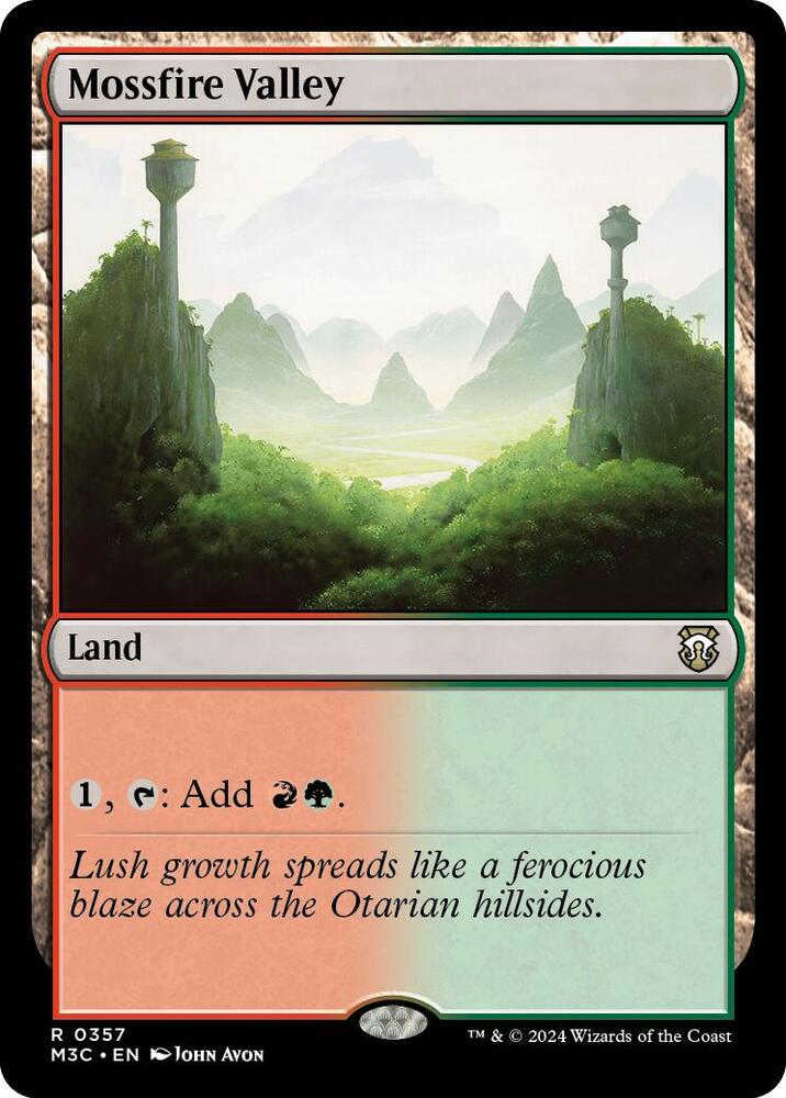 Mossfire Valley (357) [Modern Horizons 3 Commander]