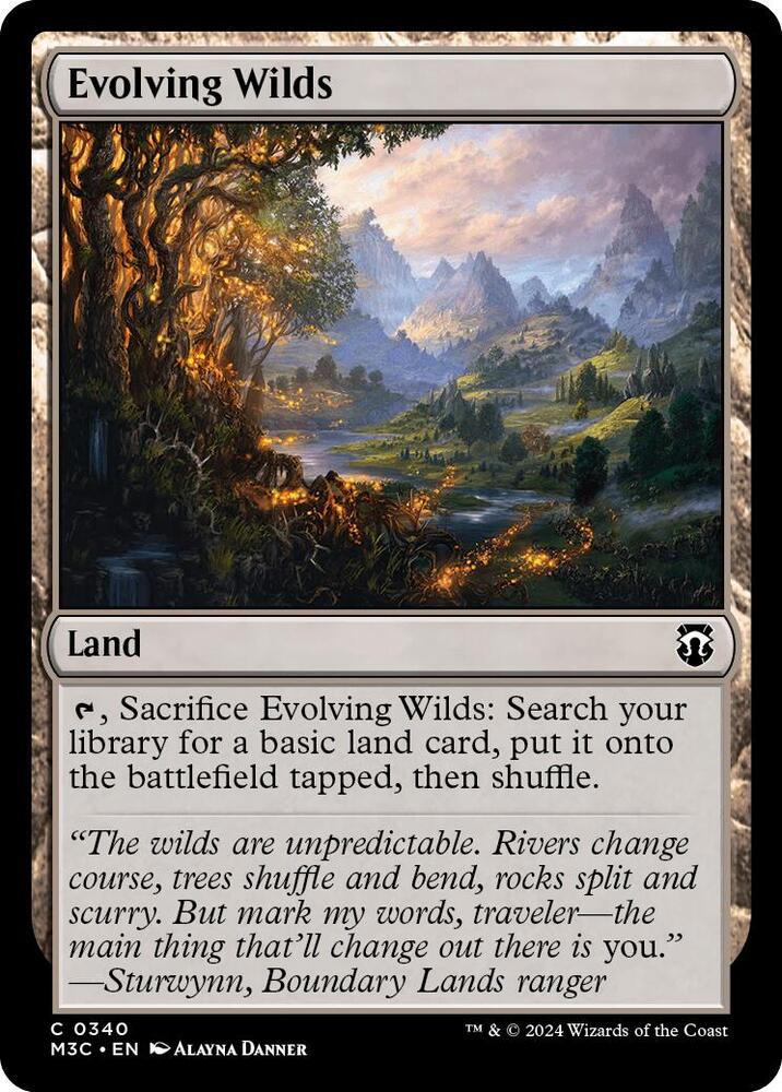 Evolving Wilds (340) [Modern Horizons 3 Commander]