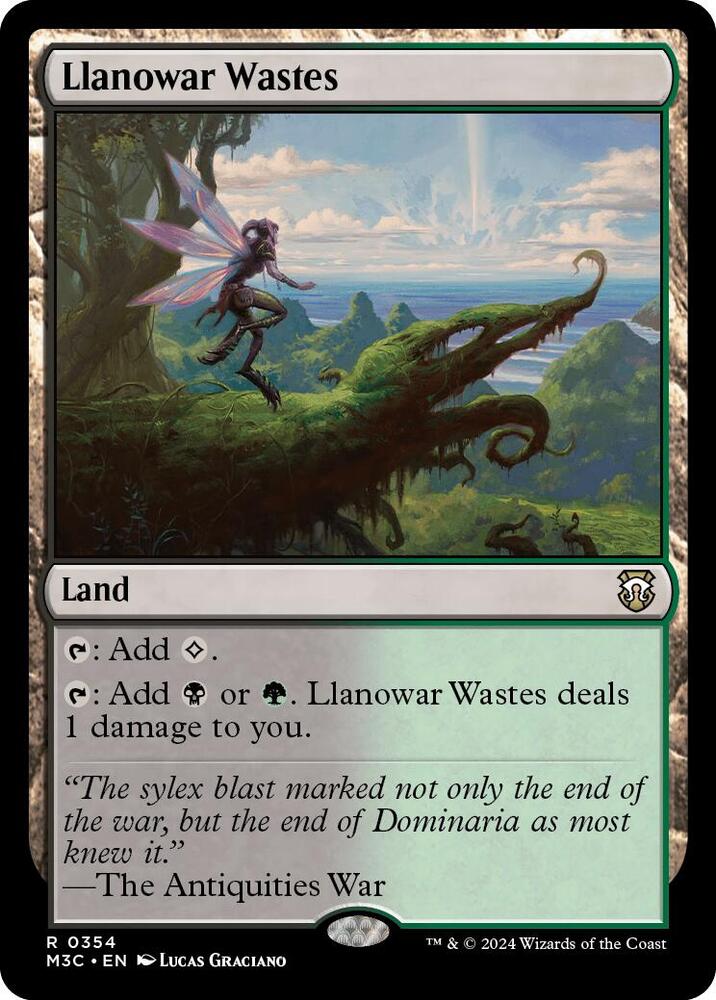 Llanowar Wastes (Ripple Foil) (354) [Modern Horizons 3 Commander]