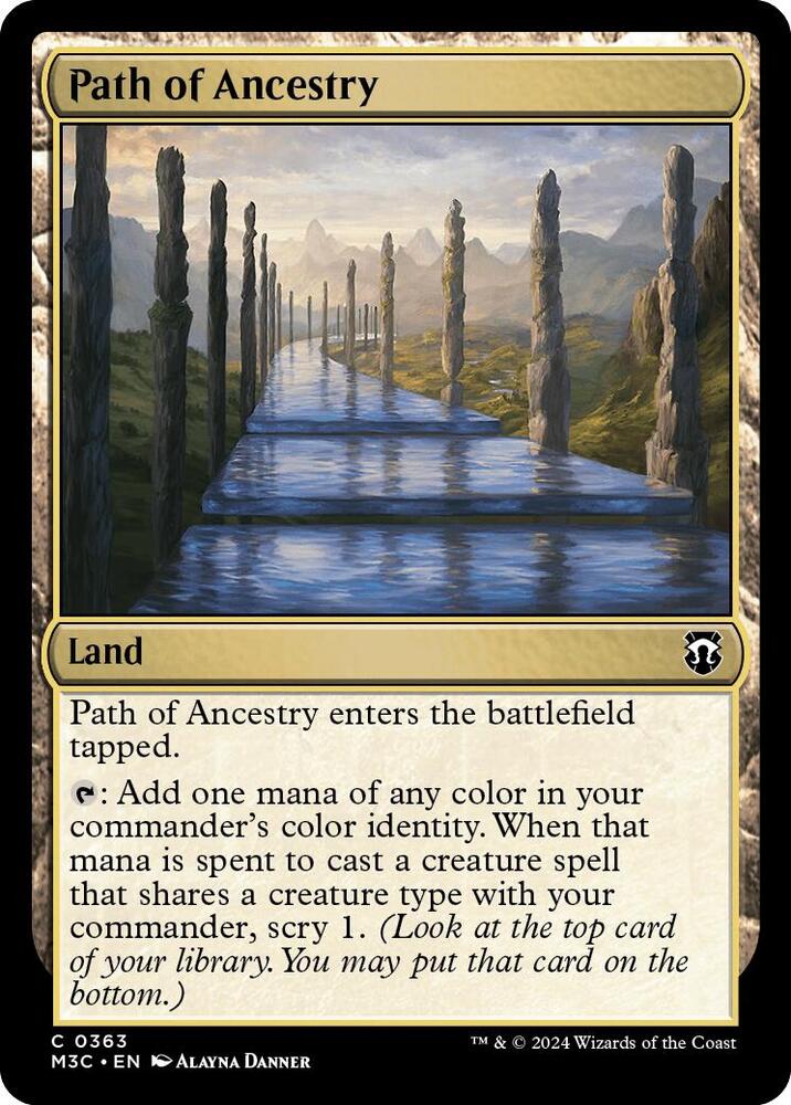Path of Ancestry (Ripple Foil) (363) [Modern Horizons 3 Commander]