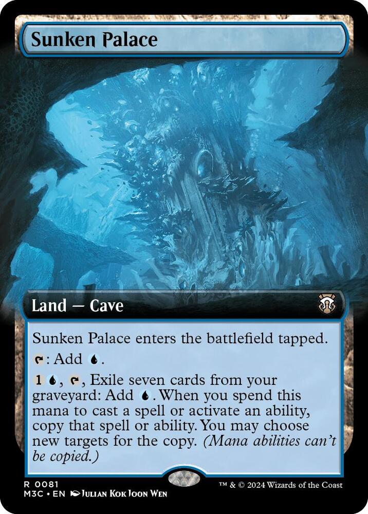 Sunken Palace (Extended Art) (Ripple Foil) (81) [Modern Horizons 3 Commander]