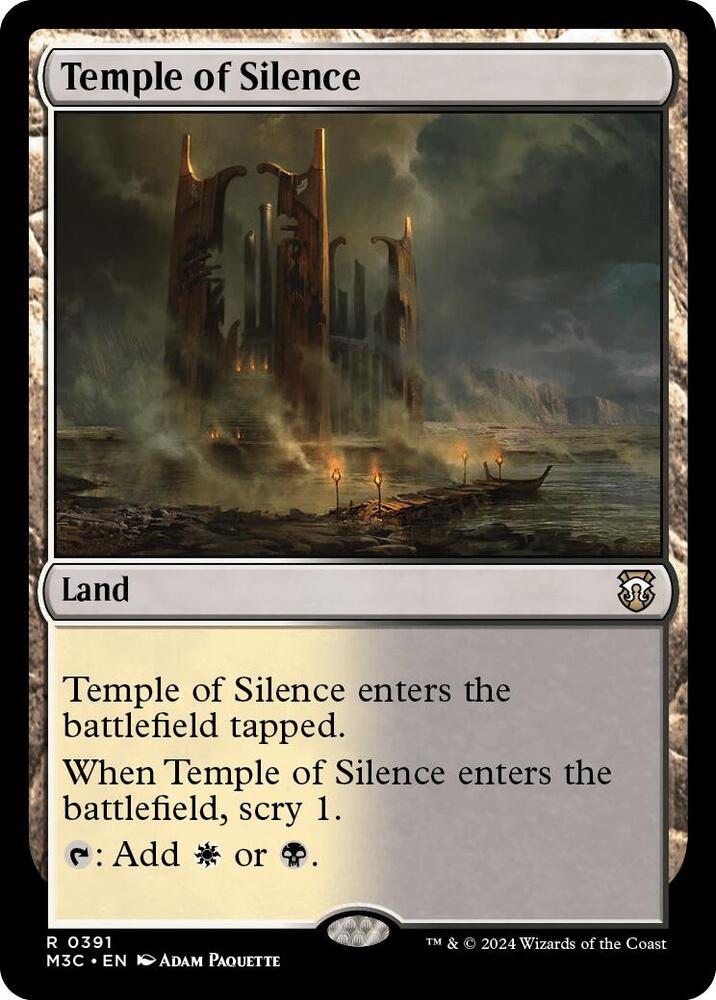 Temple of Silence (Ripple Foil) (391) [Modern Horizons 3 Commander]