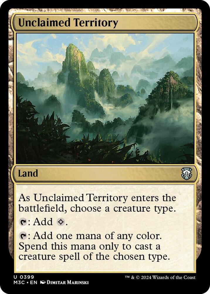Unclaimed Territory (Ripple Foil) (399) [Modern Horizons 3 Commander]