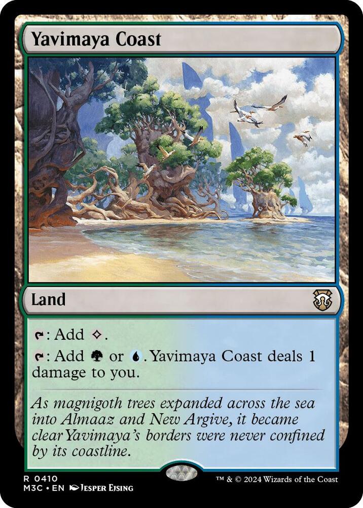 Yavimaya Coast (Ripple Foil) (410) [Modern Horizons 3 Commander]