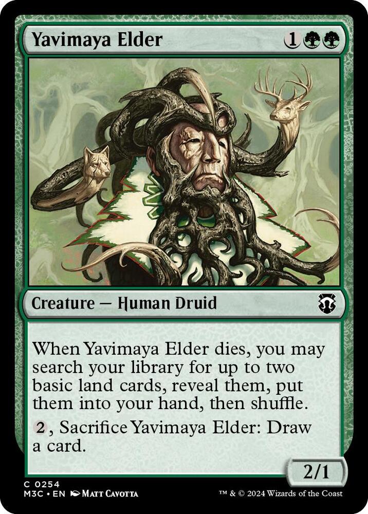 Yavimaya Elder (Ripple Foil) (254) [Modern Horizons 3 Commander]