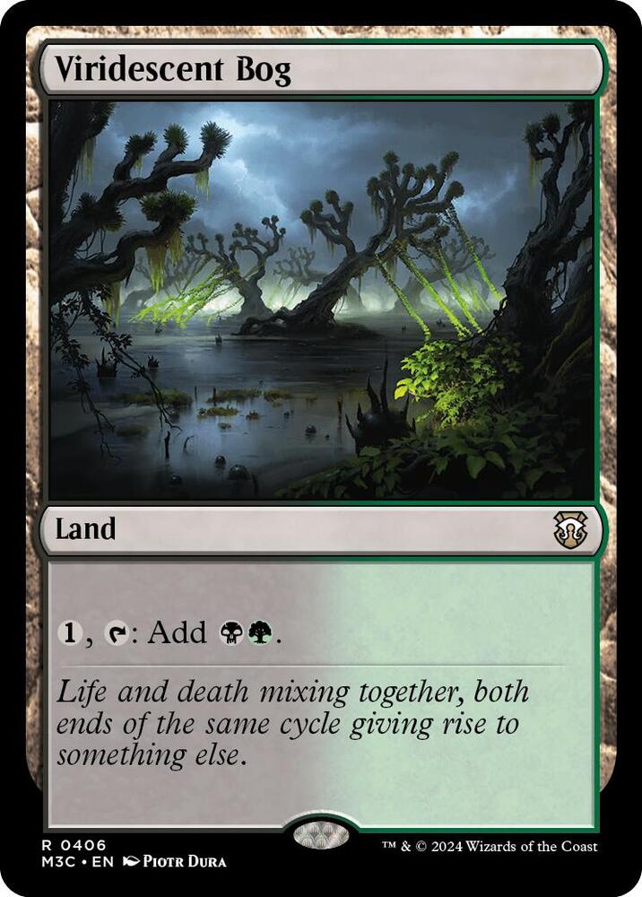 Viridescent Bog (Ripple Foil) (406) [Modern Horizons 3 Commander]