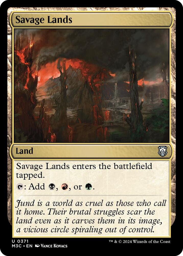 Savage Lands (Ripple Foil) (371) [Modern Horizons 3 Commander]