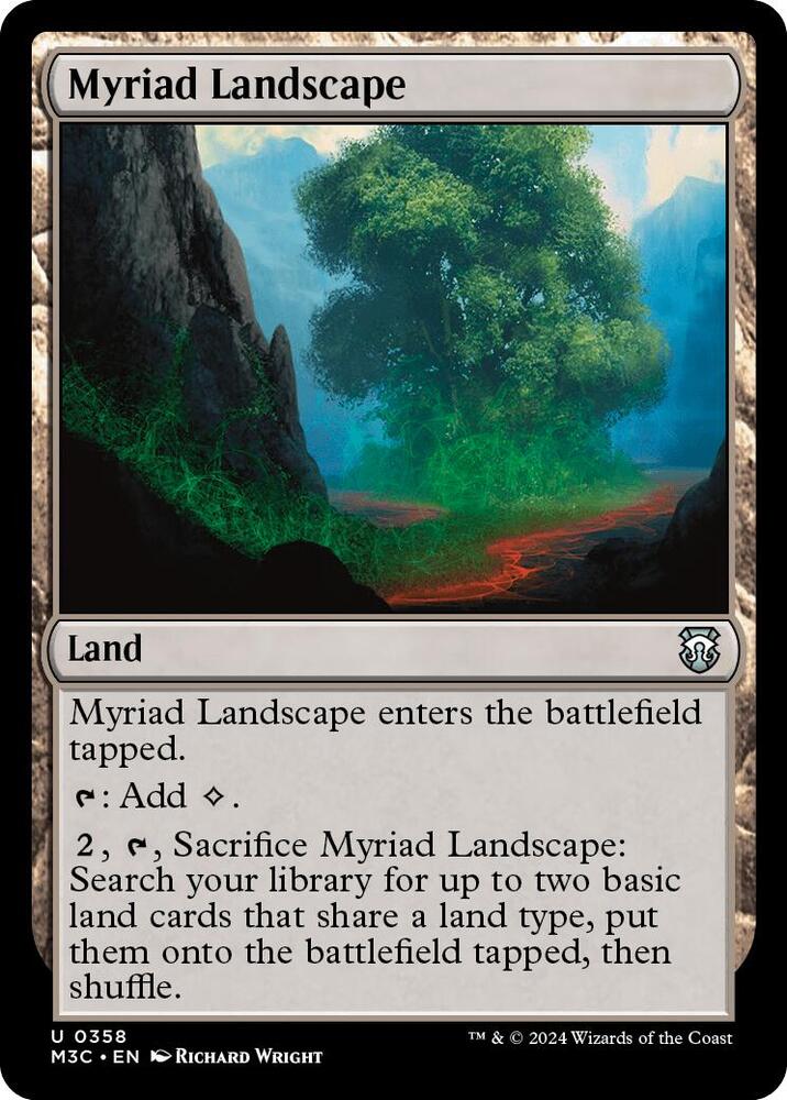 Myriad Landscape (Ripple Foil) (358) [Modern Horizons 3 Commander]