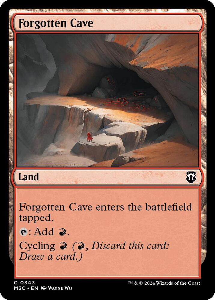 Forgotten Cave (Ripple Foil) (343) [Modern Horizons 3 Commander]