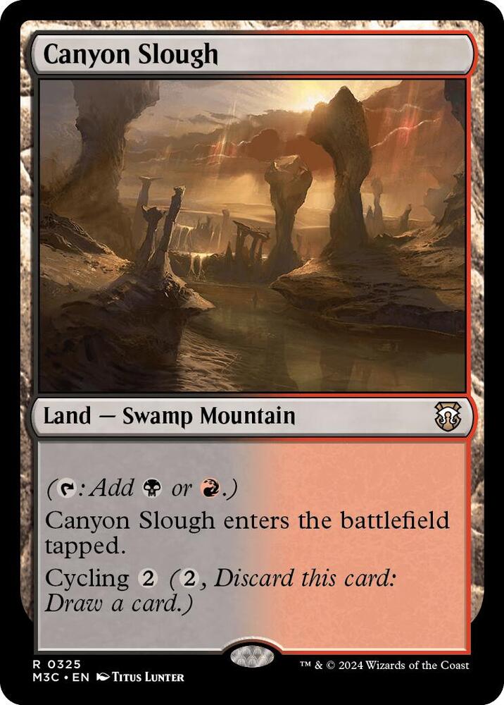 Canyon Slough (Ripple Foil) (325) [Modern Horizons 3 Commander]
