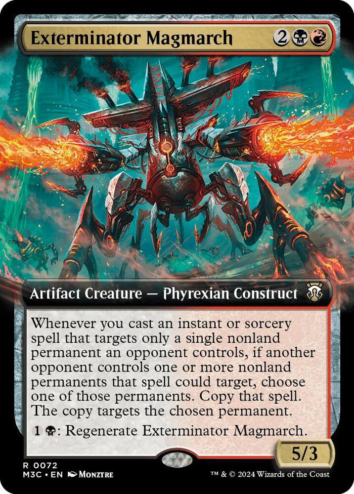 Exterminator Magmarch (Extended Art) (Ripple Foil) (72) [Modern Horizons 3 Commander]