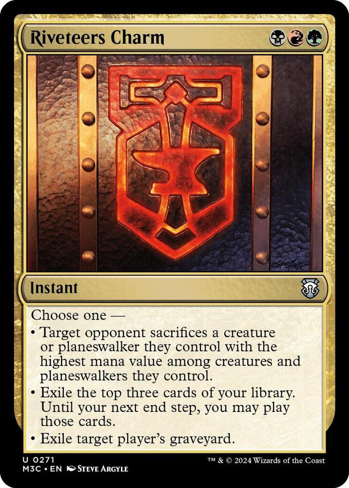 Riveteers Charm (Ripple Foil) (271) [Modern Horizons 3 Commander]