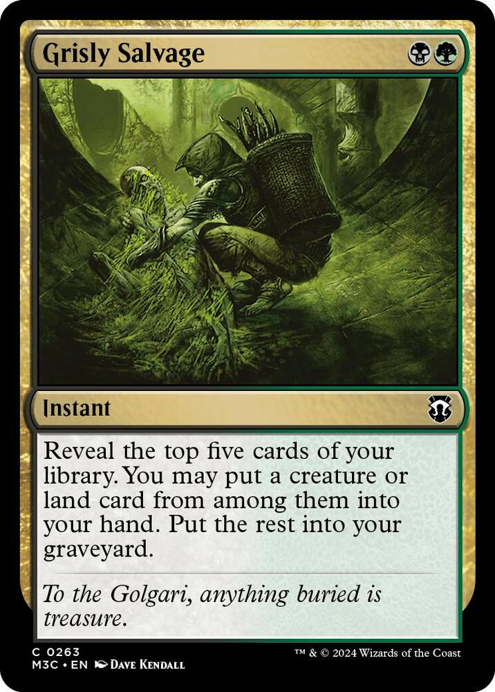Grisly Salvage (Ripple Foil) (263) [Modern Horizons 3 Commander]