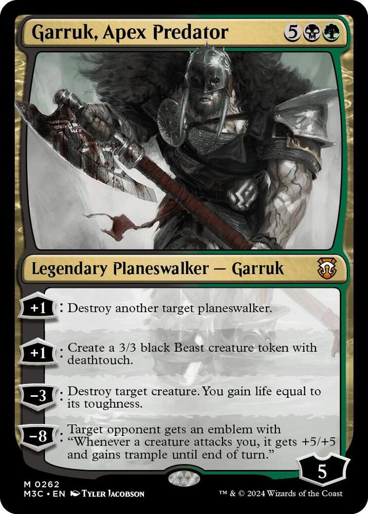Garruk, Apex Predator (Ripple Foil) (262) [Modern Horizons 3 Commander]