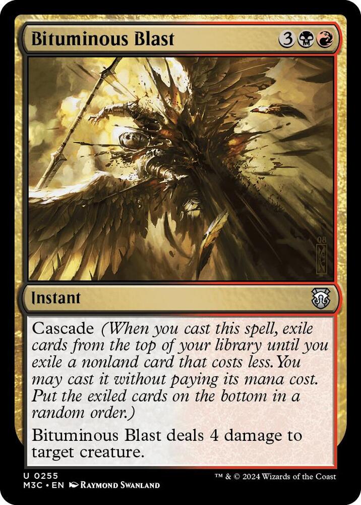 Bituminous Blast (Ripple Foil) (255) [Modern Horizons 3 Commander]