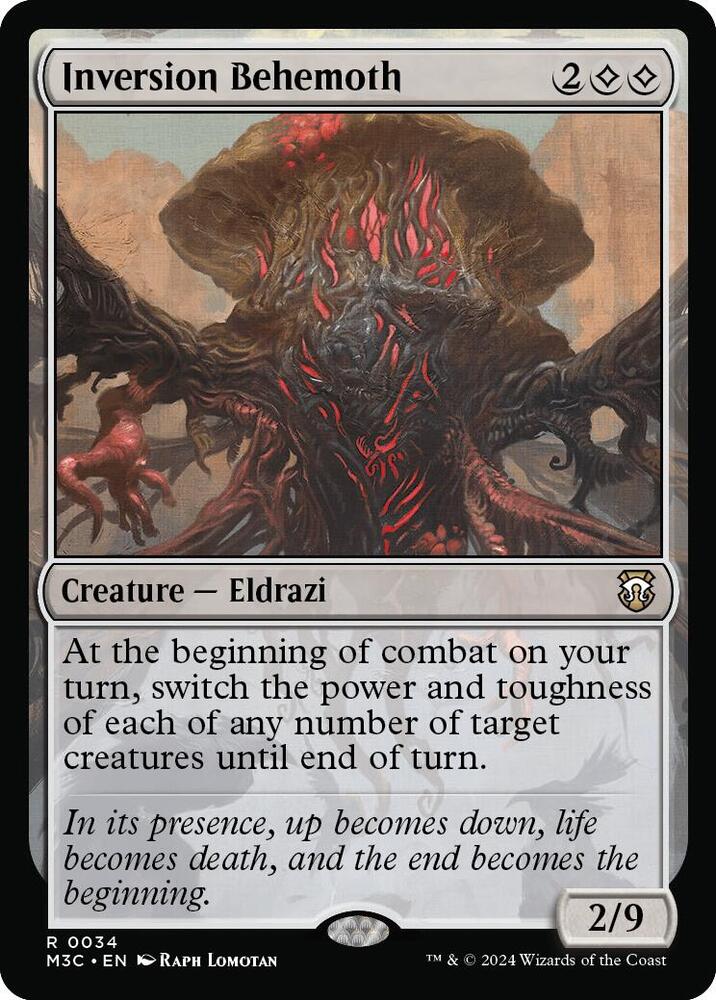 Inversion Behemoth  (Ripple Foil) (34) [Modern Horizons 3 Commander]