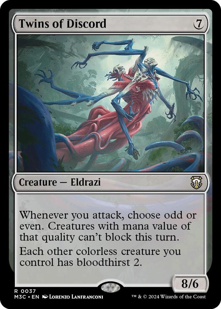 Twins of Discord (Ripple Foil) (37) [Modern Horizons 3 Commander]