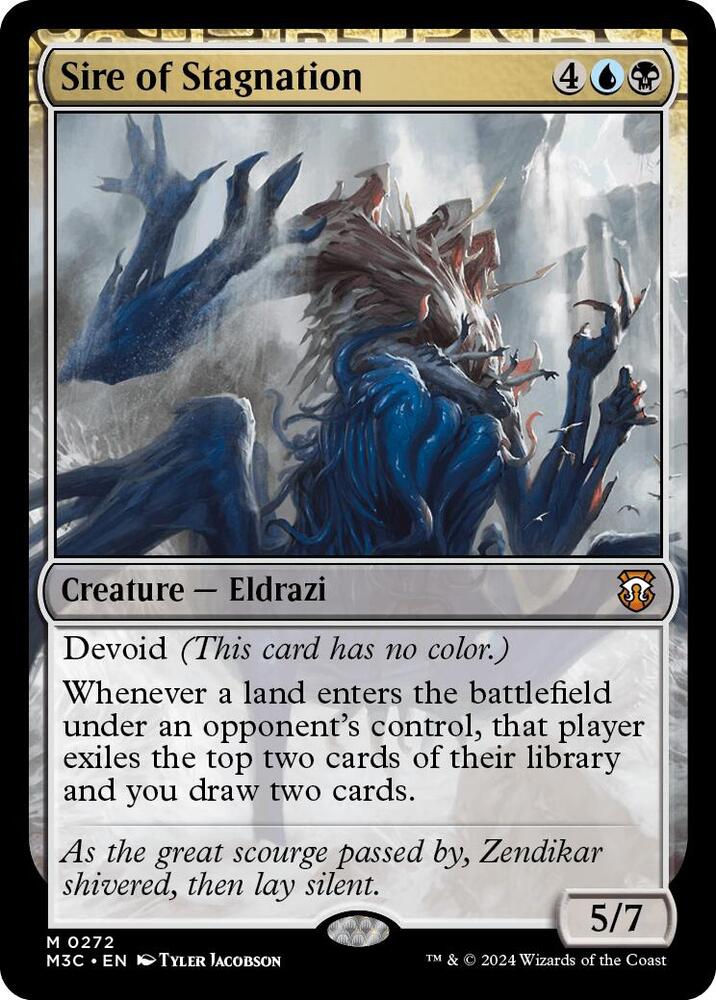 Sire of Stagnation (Ripple Foil) (272) [Modern Horizons 3 Commander]
