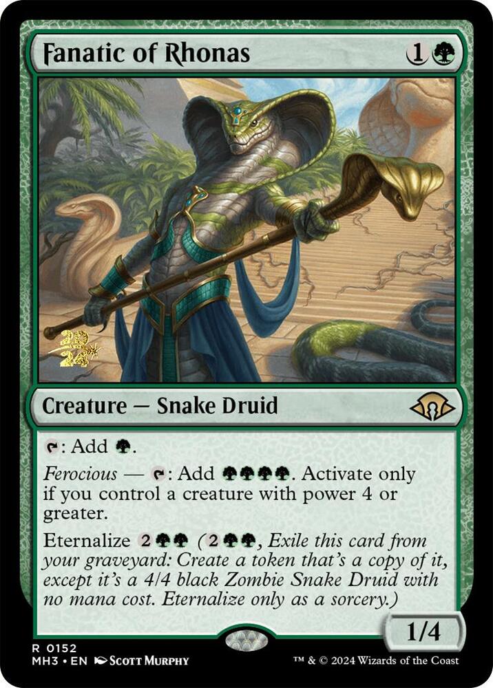 Fanatic of Rhonas (152) [Prerelease Cards]
