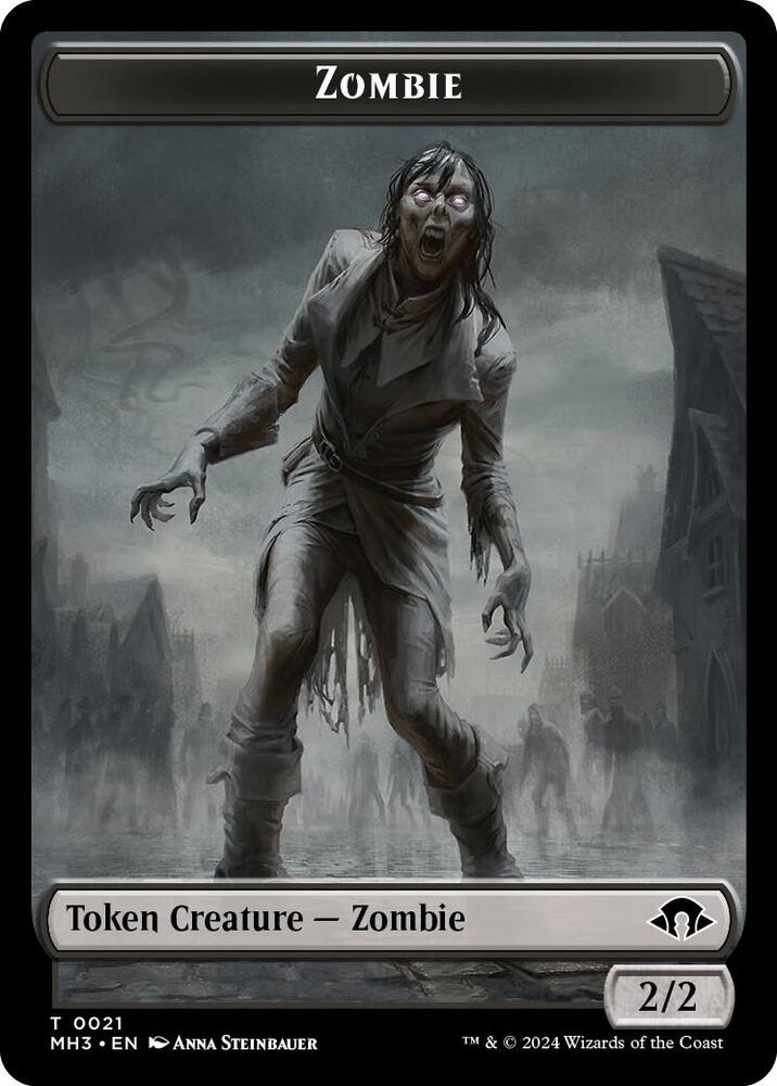 Zombie // Plant Double-Sided Token (21 // 26) [Modern Horizons 3]