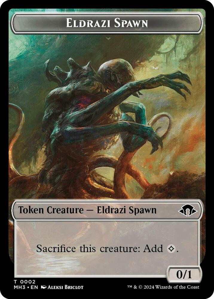 Eldrazi Spawn // Soldier Double-Sided Token (2 // 7) [Modern Horizons 3]