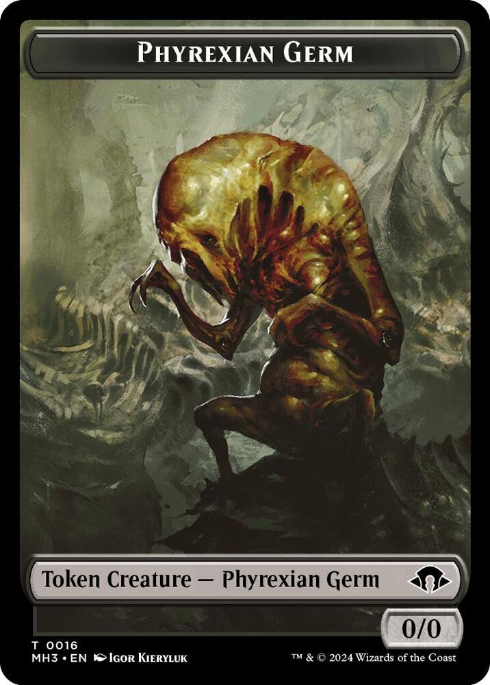 Phyrexian Germ // Treasure Double-Sided Token (16 // 34) [Modern Horizons 3]