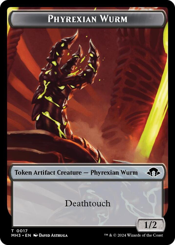 Phyrexian Wurm Token (0017) [Modern Horizons 3]