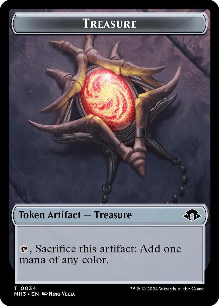Treasure // Energy Reserve Double-Sided Token (34 // 36) [Modern Horizons 3]