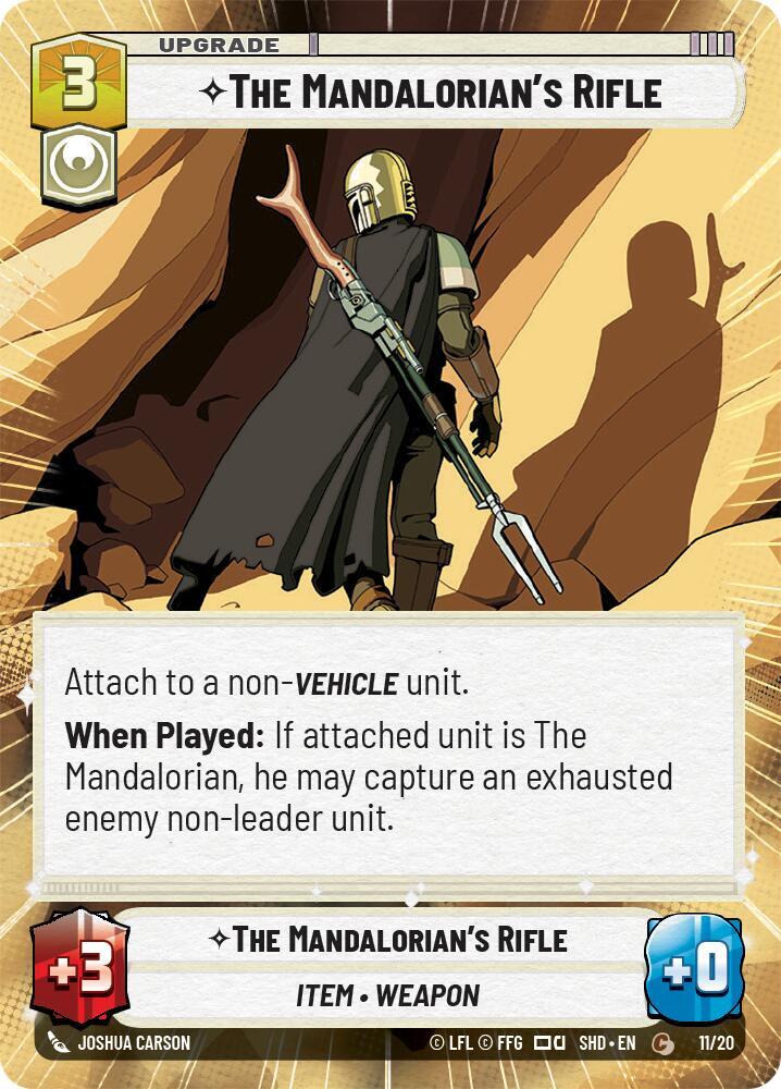 The Mandalorian's Rifle (Hyperspace) (11/20) [Shadows of the Galaxy Weekly Play Promos]