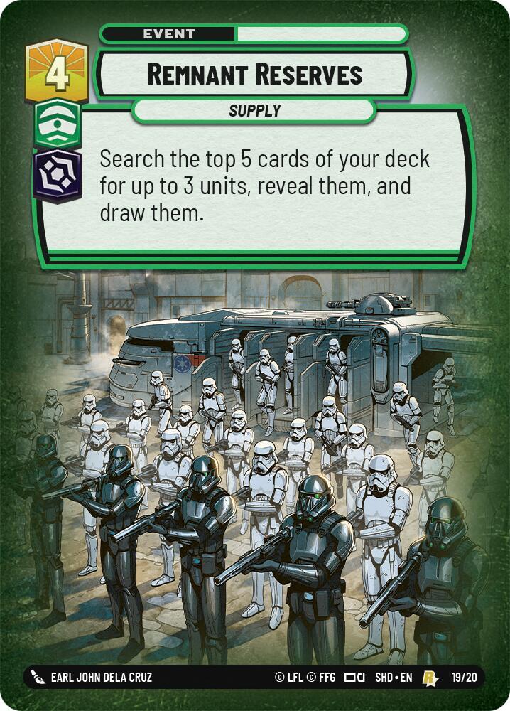 Remnant Reserves (19/20) [Shadows of the Galaxy Weekly Play Promos]