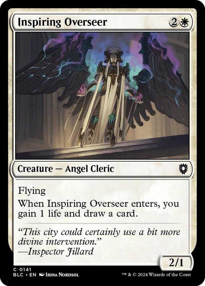Inspiring Overseer (141) [Bloomburrow Commander]