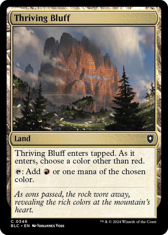Thriving Bluff (346) [Bloomburrow Commander]