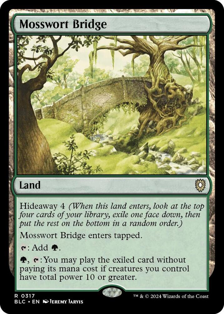 Mosswort Bridge (317) [Bloomburrow Commander]