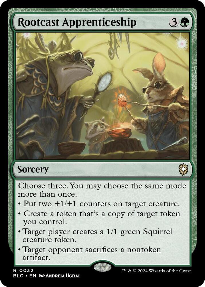 Rootcast Apprenticeship (32) [Bloomburrow Commander]