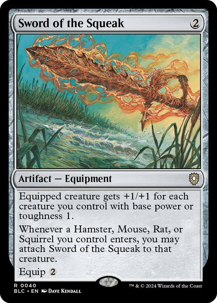 Sword of the Squeak (40) [Bloomburrow Commander]