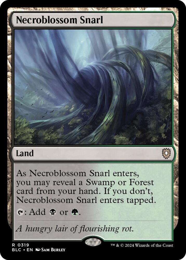 Necroblossom Snarl (319) [Bloomburrow Commander]