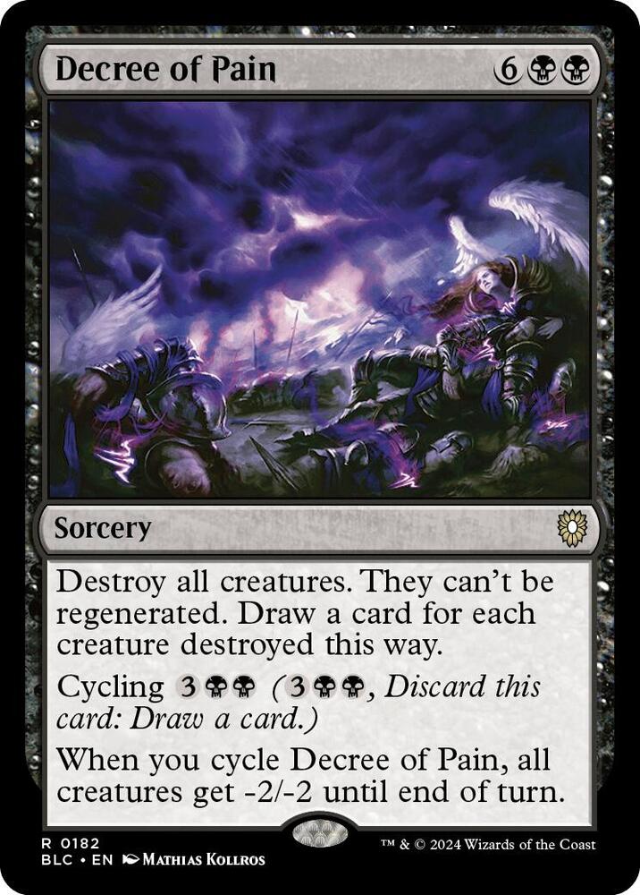 Decree of Pain (182) [Bloomburrow Commander]