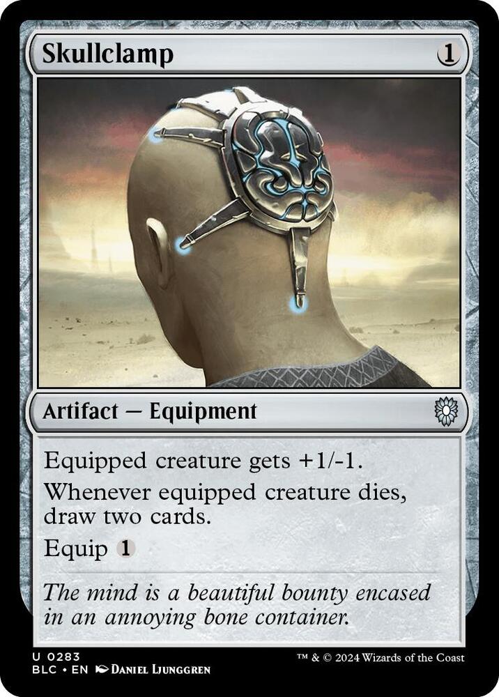 Skullclamp (283) [Bloomburrow Commander]