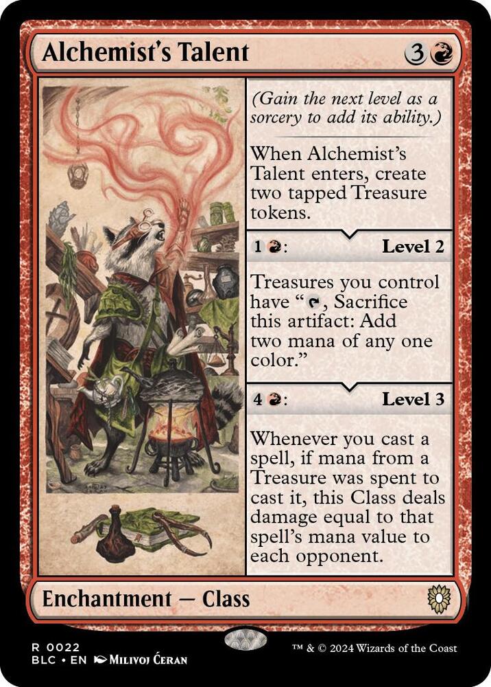 Alchemist's Talent (22) [Bloomburrow Commander]