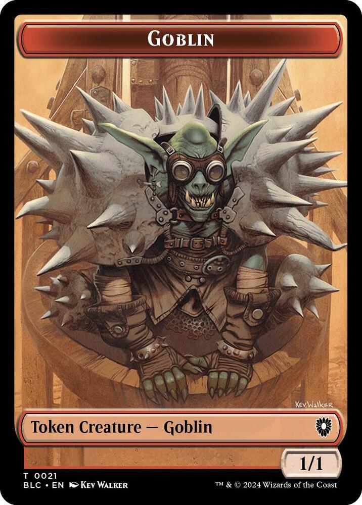 Goblin // Thopter Double-Sided Token (21 // 39) [Bloomburrow Commander]
