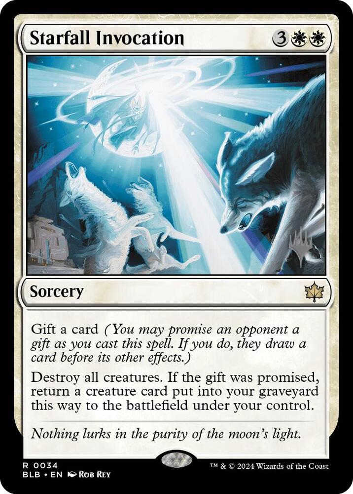 Starfall Invocation (34) [Bloomburrow Promos]