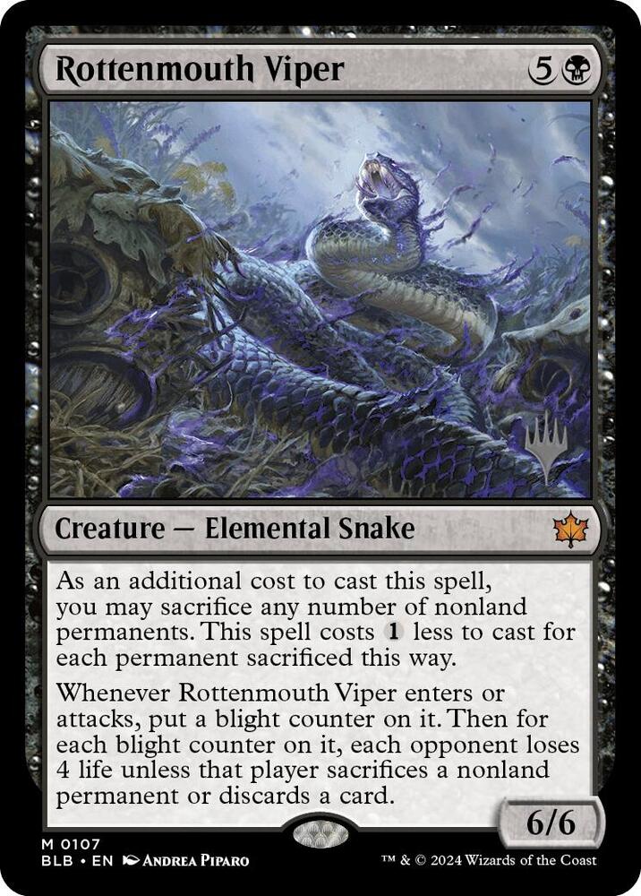 Rottenmouth Viper (107) [Bloomburrow Promos]