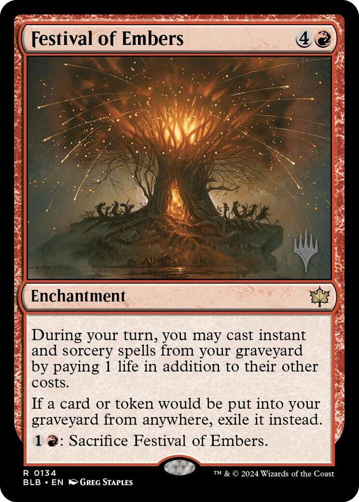 Festival of Embers (134) [Bloomburrow Promos]