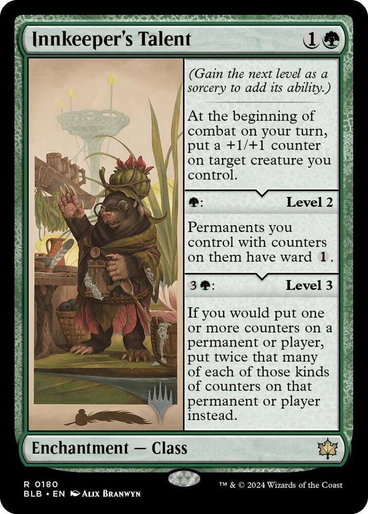 Innkeeper's Talent (180) [Bloomburrow Promos]
