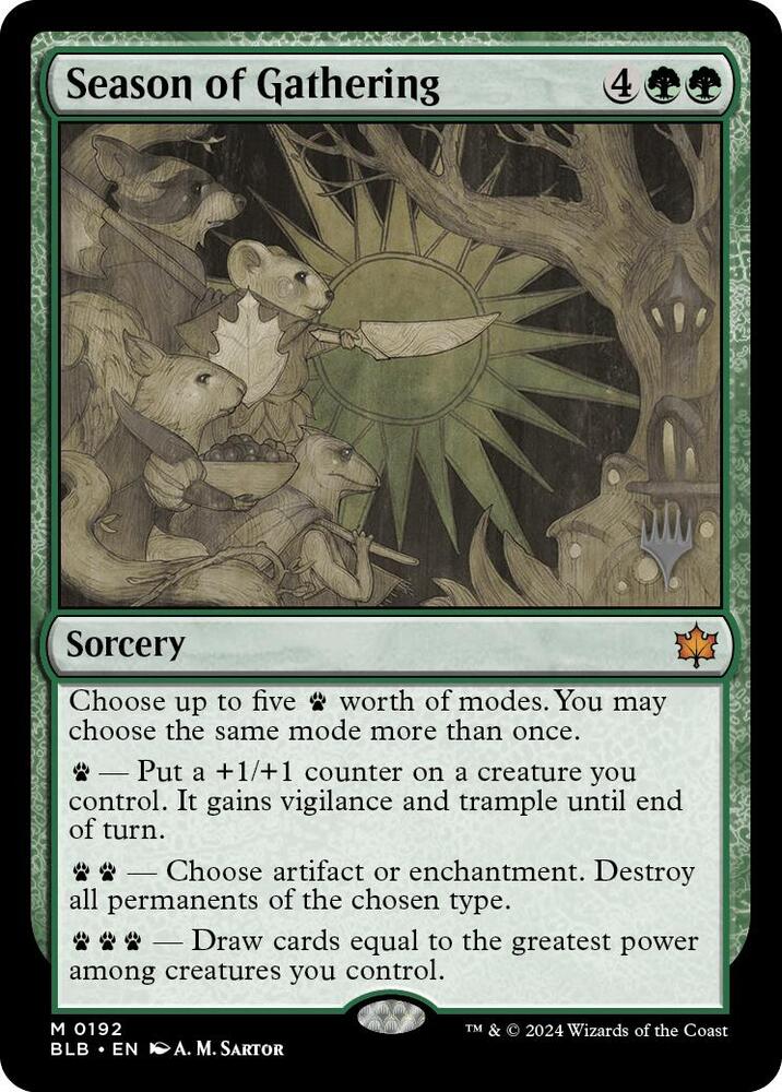 Season of Gathering (192) [Bloomburrow Promos]