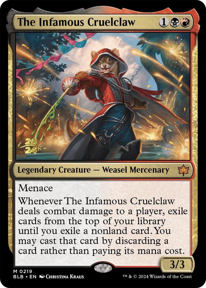The Infamous Cruelclaw (219) [Prerelease Cards]