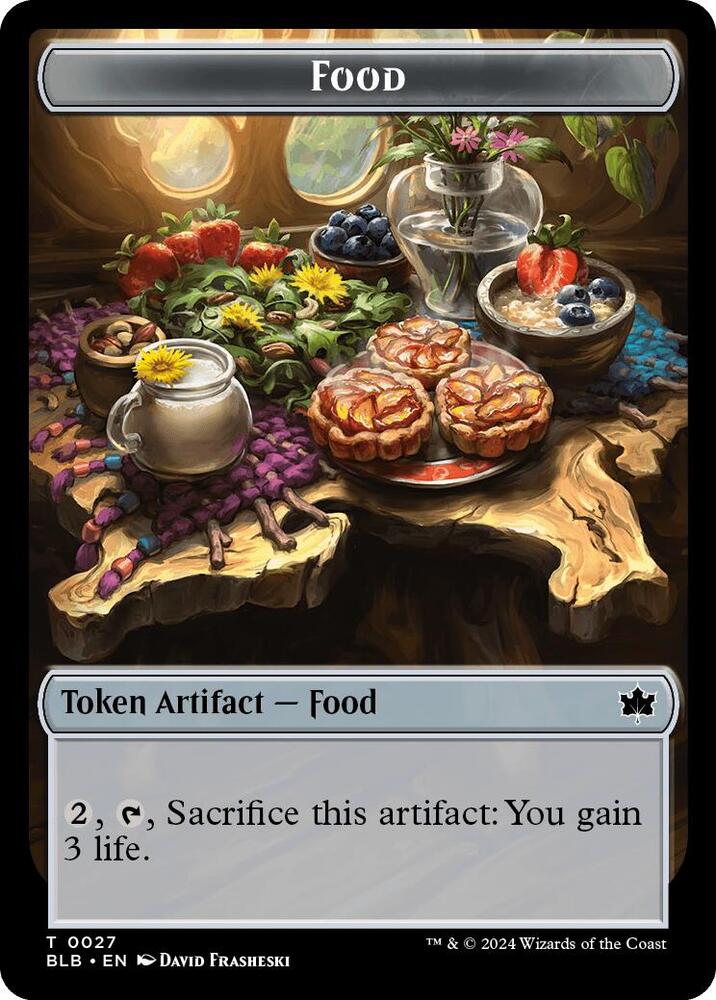 Food // Rust-Shield Rampager Double-Sided Token (27 // 22) [Bloomburrow]