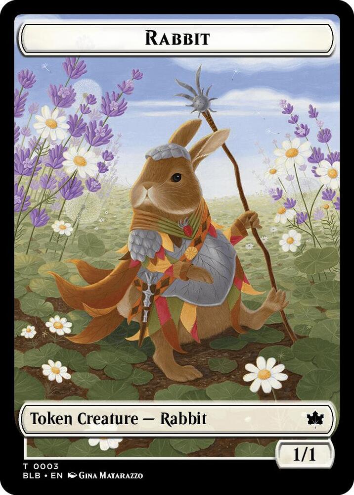 Rabbit // Finch Formation Double-Sided Token (3 // 6) [Bloomburrow]